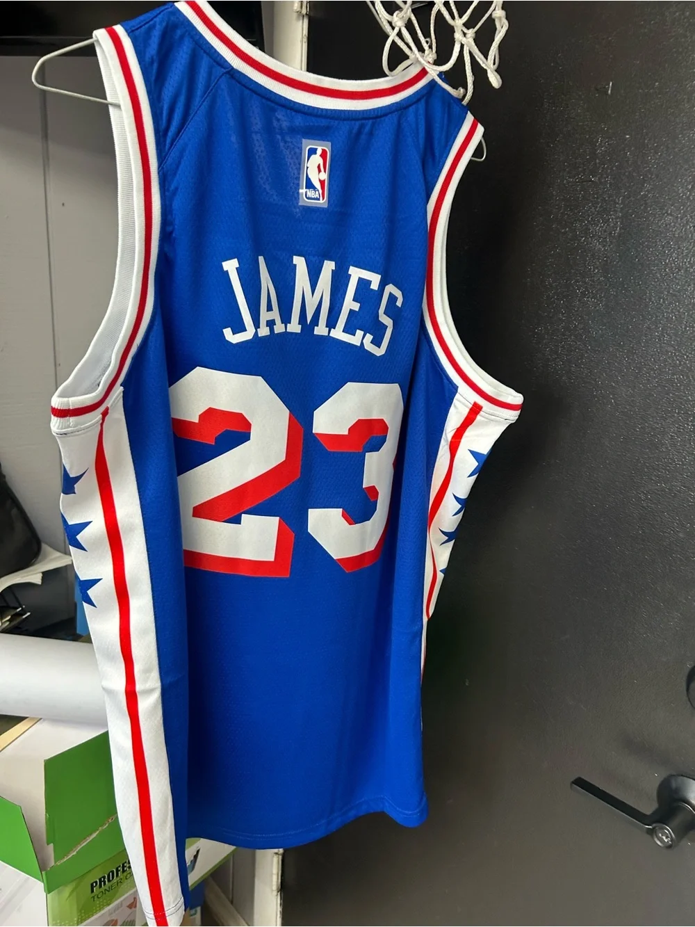 Nike Philadelphia 76ers LeBron James jersey